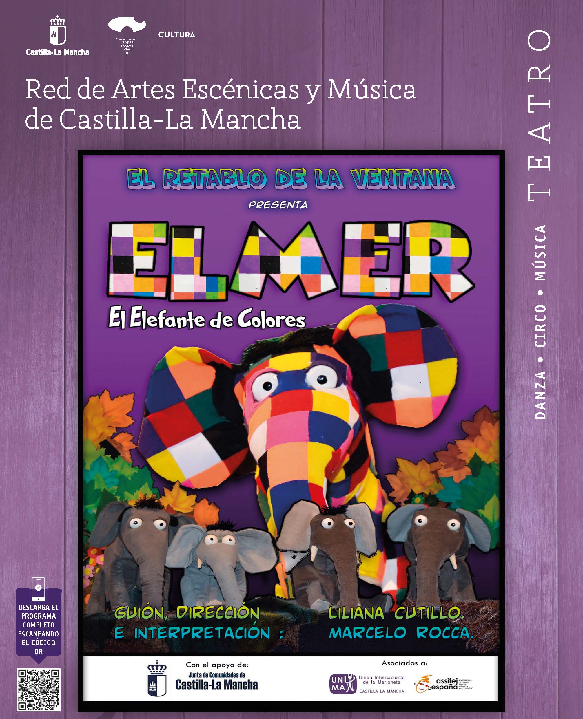 "ELMER el elefante de colores". Compañía El Retablo de la Ventana